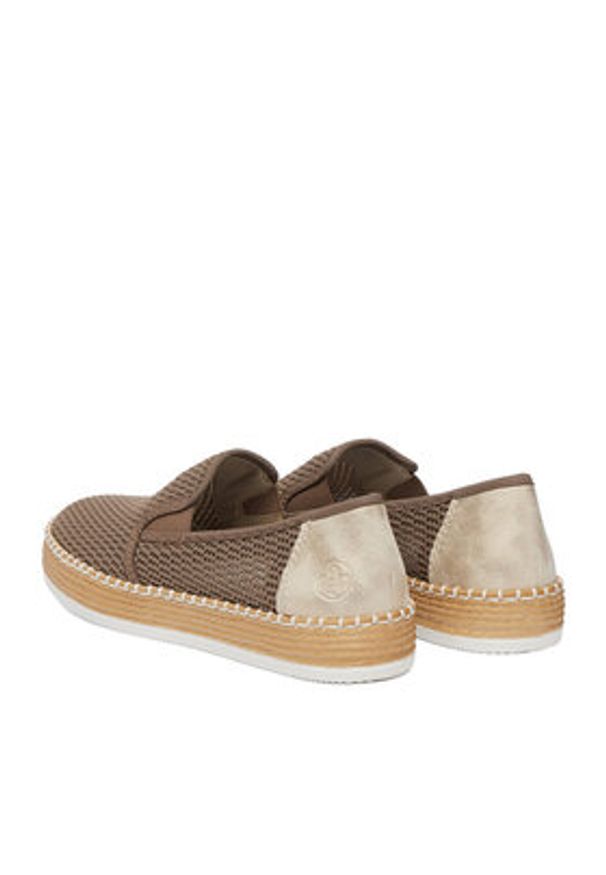 Rieker Espadryle CEO-L7873-64 Szary. Kolor: szary. Materiał: materiał