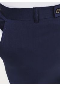 Pako Lorente - PAKO LORENTE – Wełniane spodnie garniturowe w kolorze granatowym. Okazja: na spotkanie biznesowe. Kolor: niebieski. Materiał: wełna. Styl: elegancki, biznesowy #8