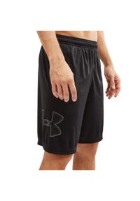 Under Armour - Męskie Spodenki Z Grafiką Techniczną. Kolor: czarny. Sport: turystyka piesza