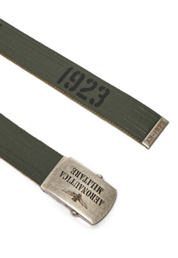 Aeronautica Militare Pasek Męski 252CI0317UCT03585 Zielony. Kolor: zielony. Materiał: materiał