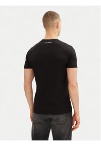 Karl Lagerfeld - KARL LAGERFELD T-Shirt 755061 552241 Czarny Regular Fit. Typ kołnierza: dekolt w karo. Kolor: czarny. Materiał: bawełna #2