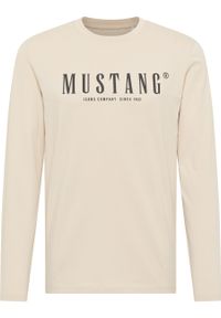 Męski Longsleeve Mustang Style Asheville Oatmeal 1016873 4092. Długość rękawa: długi rękaw #4