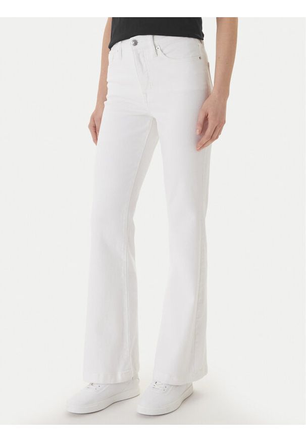 DKNY Jeansy DJ4M4005 Biały Flare Fit. Kolor: biały