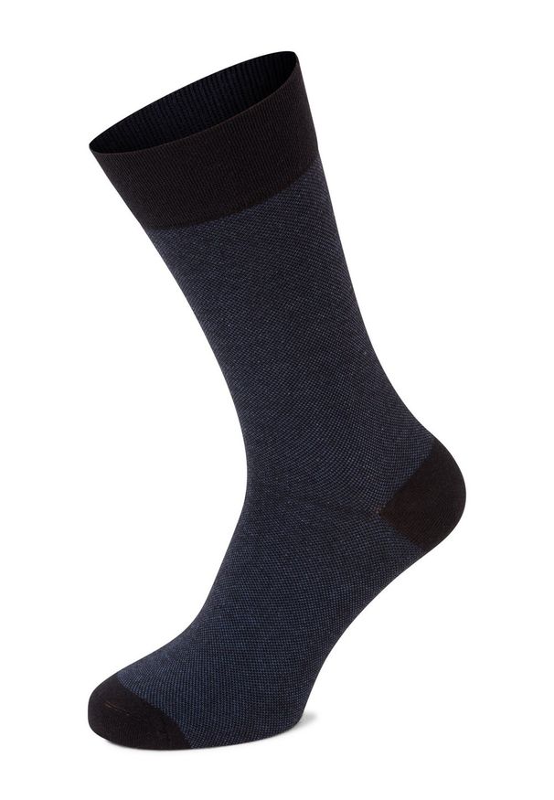 Finshley & Harding Skarpety w 2-paku Mężczyźni niebieski|czarny jednolity, 39-42. Kolor: czarny, niebieski, wielokolorowy. Wzór: jednolity