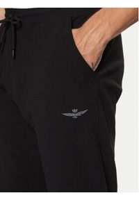 Aeronautica Militare Bluza 242TF082F459 Czarny Regular Fit. Kolor: czarny. Materiał: bawełna #4