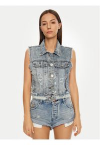 One Teaspoon Kamizelka 26832 Niebieski Regular Fit. Kolor: niebieski. Materiał: bawełna #1