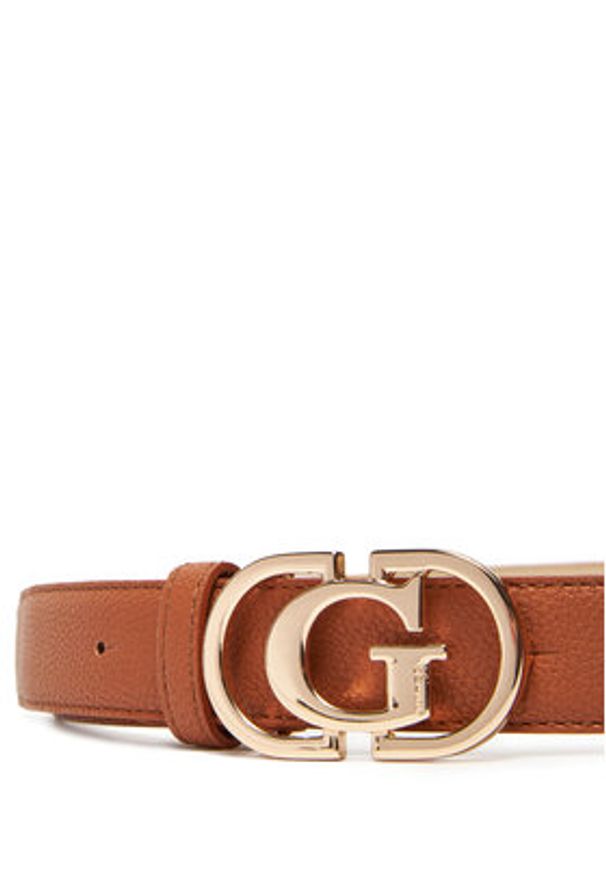 Guess Pasek Damski BW9269 P5330 Brązowy. Kolor: brązowy. Materiał: skóra
