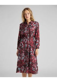 Lee - LEE LONG WORKER DRESS DAMSKA SUKIENKA RED OCHRE L50GGYOE