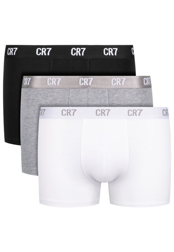 Cristiano Ronaldo CR7 Komplet 3 par bokserek Basic Trunk 3Pack 8100-49-633 Biały. Kolor: biały. Materiał: bawełna
