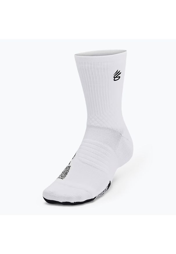 Skarpety męskie Under Armour Curry AD Playmaker 1P Mid. Kolor: biały. Sport: turystyka piesza