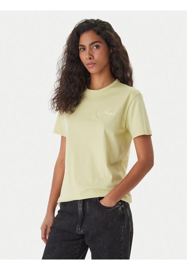 Hugo - HUGO T-Shirt Damacia_7 50561233 Zielony Regular Fit. Kolor: zielony. Materiał: bawełna