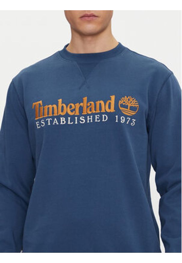 Timberland Bluza TB0A2FEQ Granatowy Regular Fit. Kolor: niebieski. Materiał: bawełna
