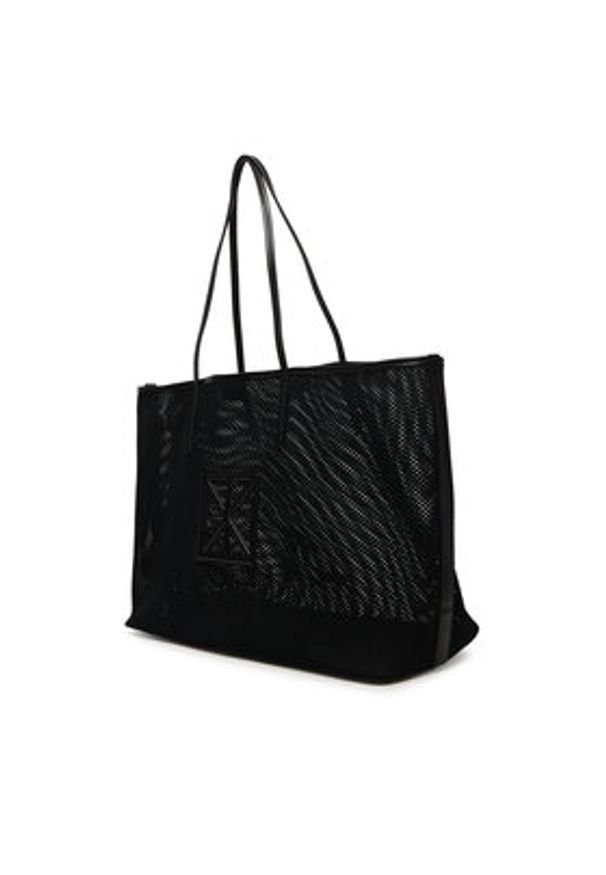 Calvin Klein Torebka Emblem Mesh Xl Tote LV04F3422G Czarny. Kolor: czarny