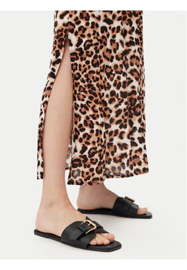 Vero Moda Sukienka letnia Easy 10307995 Brązowy Regular Fit. Kolor: brązowy. Materiał: wiskoza. Sezon: lato
