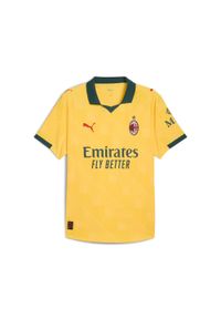 Puma - Męska autentyczna trzecia koszulka AC Milan 25/26 PUMA. Kolor: zielony, wielokolorowy, żółty. Sport: piłka nożna