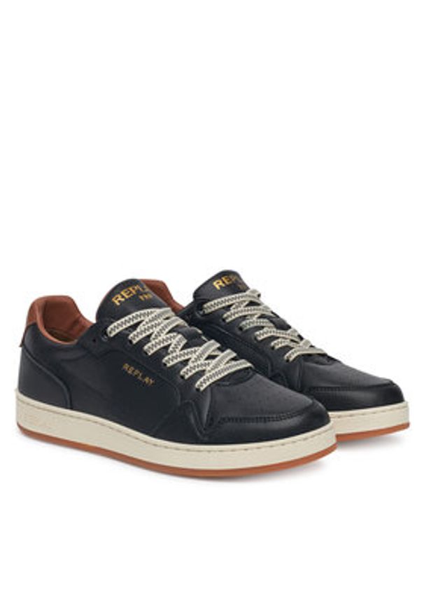 Replay - REPLAY Sneakersy GMZ3B .000.C0023L Czarny. Kolor: czarny. Materiał: skóra