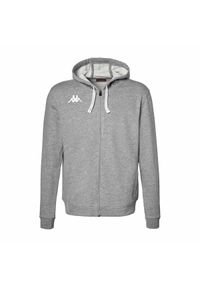 Bluza z kapturem Kappa Banto. Typ kołnierza: kaptur. Kolor: szary. Sport: fitness