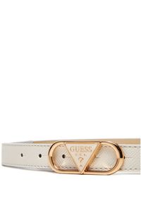 Guess Pasek Damski BW9270 P5320 Biały. Kolor: biały. Materiał: skóra