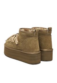 DeeZee Śniegowce W23Q11482 Khaki. Kolor: brązowy. Materiał: materiał #4
