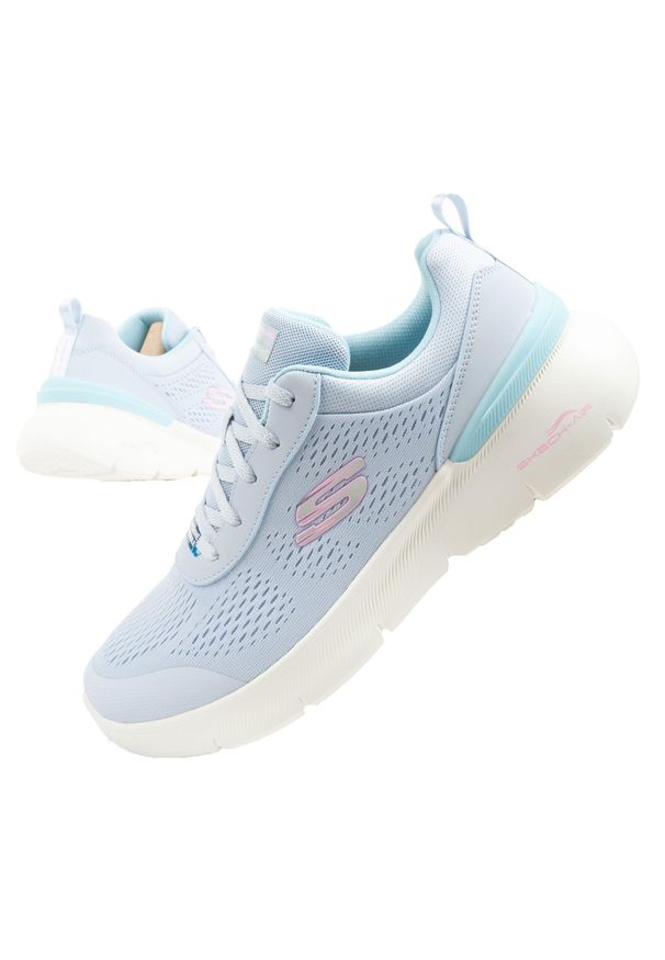 SKEARS - Buty sportowe sneakersy damskie Skechers Air Dynamight 2.0. Kolor: fioletowy. Sport: fitness