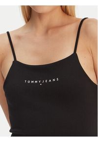 Tommy Jeans Sukienka codzienna Linear DW0DW22338 Czarny Slim Fit. Okazja: na co dzień. Kolor: czarny. Materiał: wiskoza. Typ sukienki: proste. Styl: casual #4