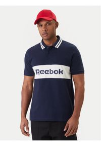 Reebok Polo Arter RK25548CCM Granatowy Regular Fit. Typ kołnierza: polo. Kolor: niebieski. Materiał: bawełna #1