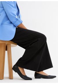 bonprix - Szerokie spodnie Marlene. Kolor: czarny #2