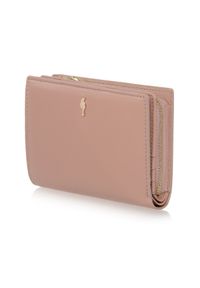 Ochnik - Różowy skórzany portfel damski. Kolor: różowy. Materiał: skóra #2
