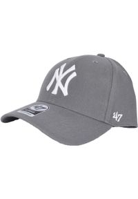47 Brand - Czapka z daszkiem dla dorosłych New York Yankees MVP Cap. Kolor: szary. Materiał: akryl, wełna #1