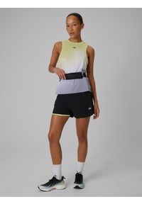 4f - 4F Top do biegania szybkoschnący damski - multikolor M. Kolor: żółty. Sport: fitness, bieganie #2