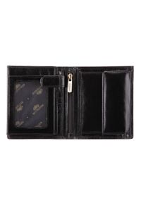 Wittchen - Męski portfel skórzany klasyczny duży czarny. Kolor: czarny. Materiał: skóra. Wzór: aplikacja #7