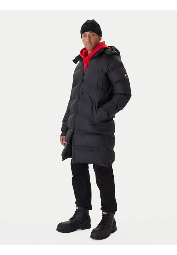 Hunter Płaszcz zimowy Bretton HARM0023252 Czarny Regular Fit. Kolor: czarny. Materiał: syntetyk. Sezon: zima