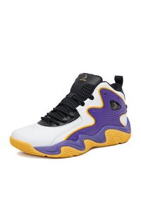 Shaq - SHAQ Buty do koszykówki EO-DEVASTATOR 3.0 AQ95078M-U Biały. Kolor: biały. Materiał: skóra. Sport: koszykówka #5