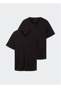 Tom Tailor Komplet 2 t-shirtów 1037738 Czarny Regular Fit. Kolor: czarny. Materiał: bawełna #5