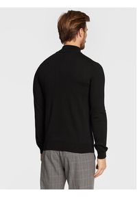 Hugo Sweter San Quirin-M 50474175 Czarny Regular Fit. Kolor: czarny. Materiał: wełna