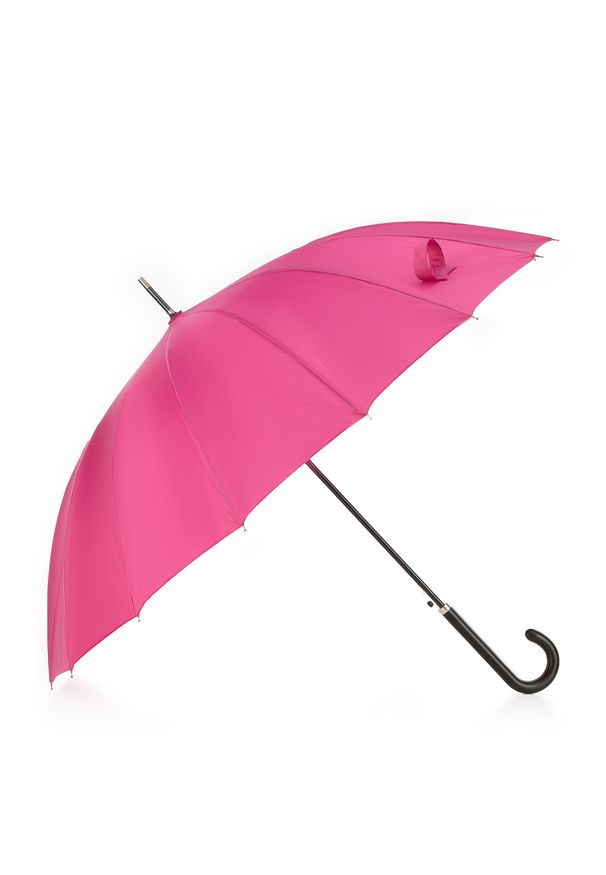 Wittchen - Parasol półautomatyczny szeroki fuksja. Kolor: różowy. Materiał: materiał, poliester, włókno