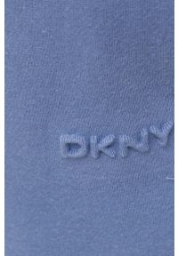 DKNY - Dkny spodnie DP1P2822 damskie kolor fioletowy gładkie. Kolor: fioletowy. Wzór: gładki #2