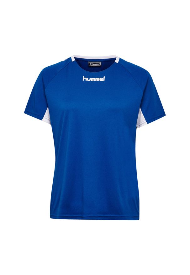 Koszulka sportowa z krótkim rękawem damska Hummel Core Team Jersey Woman S/S. Kolor: niebieski. Materiał: jersey. Długość rękawa: krótki rękaw. Długość: krótkie