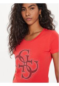 Guess T-Shirt W4YI37 J1314 Czerwony Regular Fit. Kolor: czerwony. Materiał: bawełna