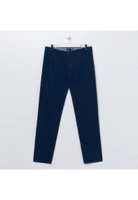 Sinsay - Spodnie chino - Granatowy. Kolor: niebieski #1