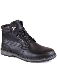 Skórzane buty botki męskie ocieplane czarne T.Sokolski Z23-111. Kolor: czarny. Materiał: skóra #2