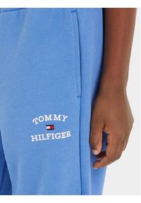 TOMMY HILFIGER - Tommy Hilfiger Spodnie dresowe Logo KB0KB08838 Niebieski Relaxed Fit. Kolor: niebieski. Materiał: bawełna