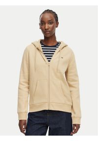 Tommy Jeans Bluza Flag DW0DW19729 Beżowy Regular Fit. Kolor: beżowy. Materiał: bawełna #1