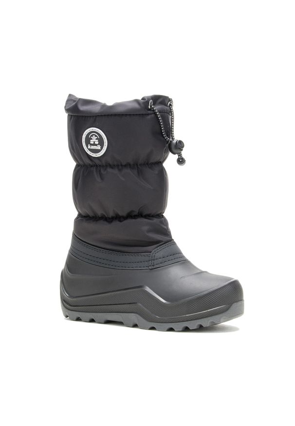 Buty trekkingowe chłopięce Kamik Snowcozy. Kolor: czarny. Styl: sportowy. Sport: turystyka piesza