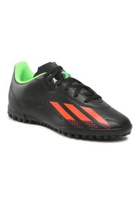 Buty piłkarskie dla dzieci turf Adidas Speedportal.4. Kolor: czarny. Sport: piłka nożna