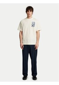 Selected Homme T-Shirt Will 16097225 Écru Relaxed Fit. Kolor: kremowy. Materiał: bawełna #4