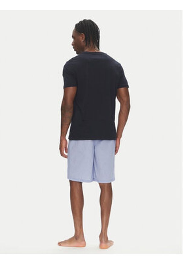 TOMMY HILFIGER - Tommy Hilfiger Piżama UM0UM01959 Granatowy Regular Fit. Kolor: niebieski. Materiał: bawełna