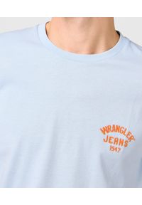 Wrangler - MESKA KOSZULKA WRANGLER SMALL LOGO TEE NIAGARA MIST 112362908 #4