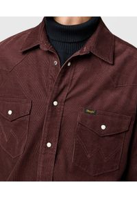 Wrangler - MESKA KOSZULA SZTRUKSOWA WRANGLER WESTERN CORD SHIRT MAHOGANY 112371428. Materiał: sztruks #6