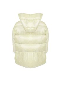 Pinko Kurtka "Giza" | 1G16CJ Y762 | Kobieta | Biały. Okazja: na co dzień. Typ kołnierza: kaptur. Kolor: biały. Materiał: poliamid. Styl: casual, elegancki